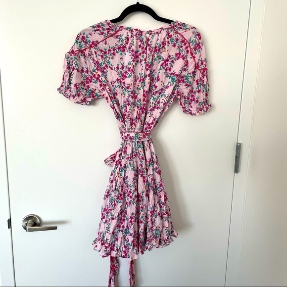 Poupette St Barth pink kookoo bird mini dress NWT - Picture 4 of 8